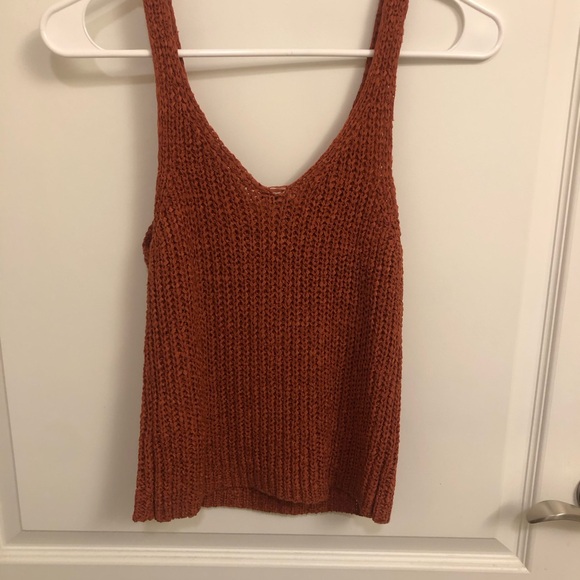 Rust Knit Tank Top - Picture 2 of 3